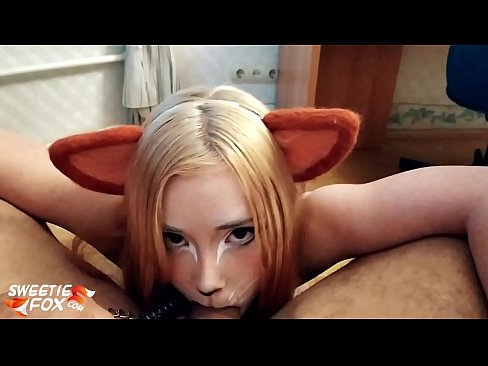 ❤️ Kitsune उसके मुंह में डिक और सह निगल ❤ गुदा अश्लील हम पर